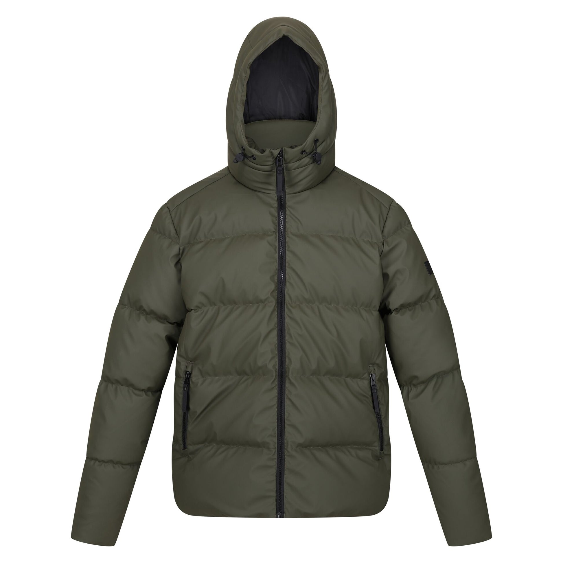 Dark Khaki - Front - Regatta Mens Saltern Padded Jacket