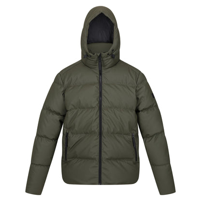Dark Khaki - Front - Regatta Mens Saltern Padded Jacket