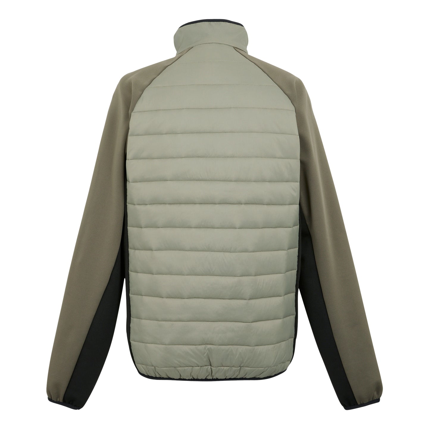 Golden Sand-Treetop-Black - Back - Regatta Mens Clumber IV Full Zip Hybrid Jacket