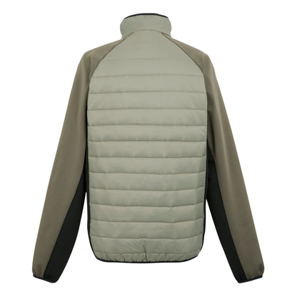Golden Sand-Treetop-Black - Back - Regatta Mens Clumber IV Full Zip Hybrid Jacket