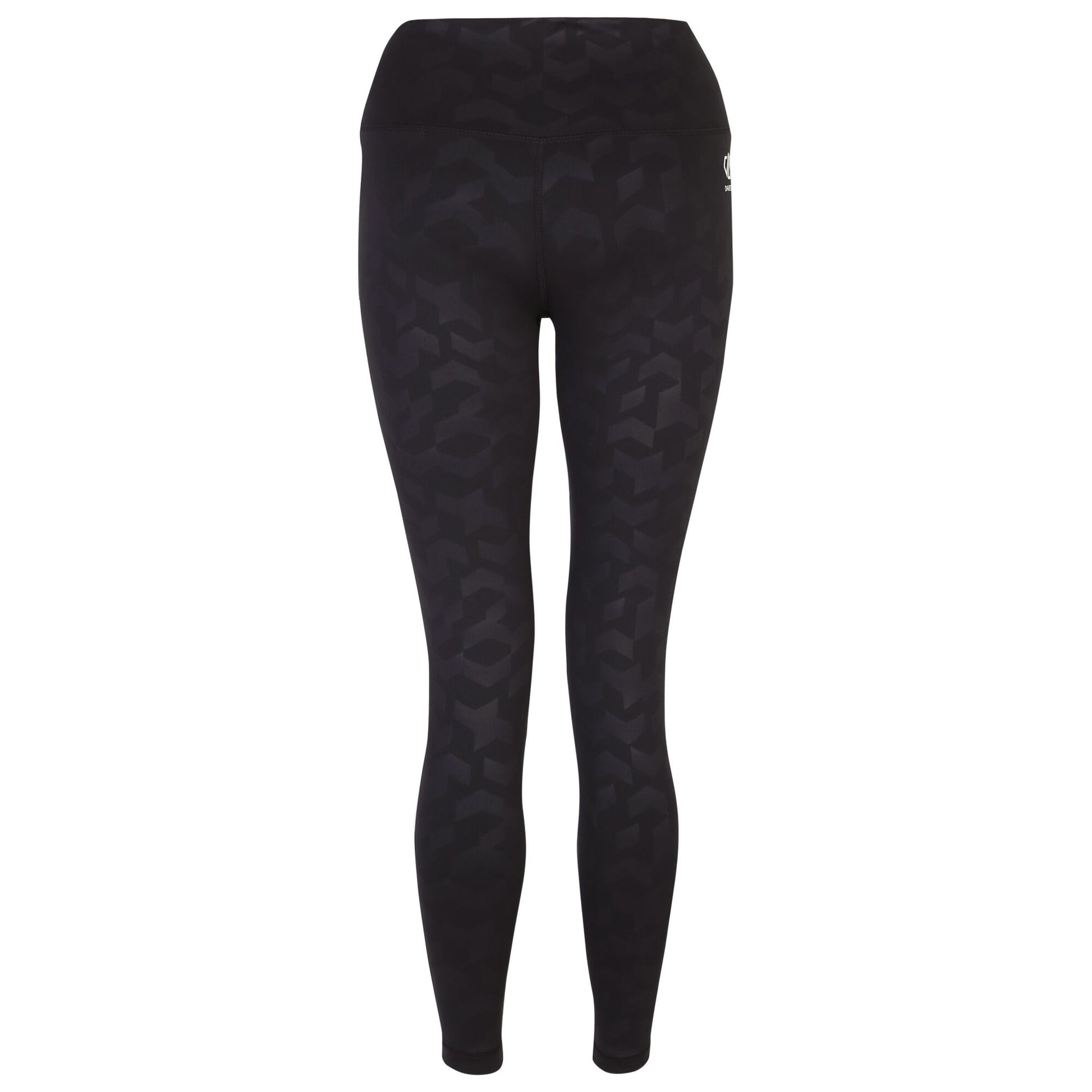 Black - Back - Dare 2B Womens-Ladies Influential Chevron 7-8 Leggings