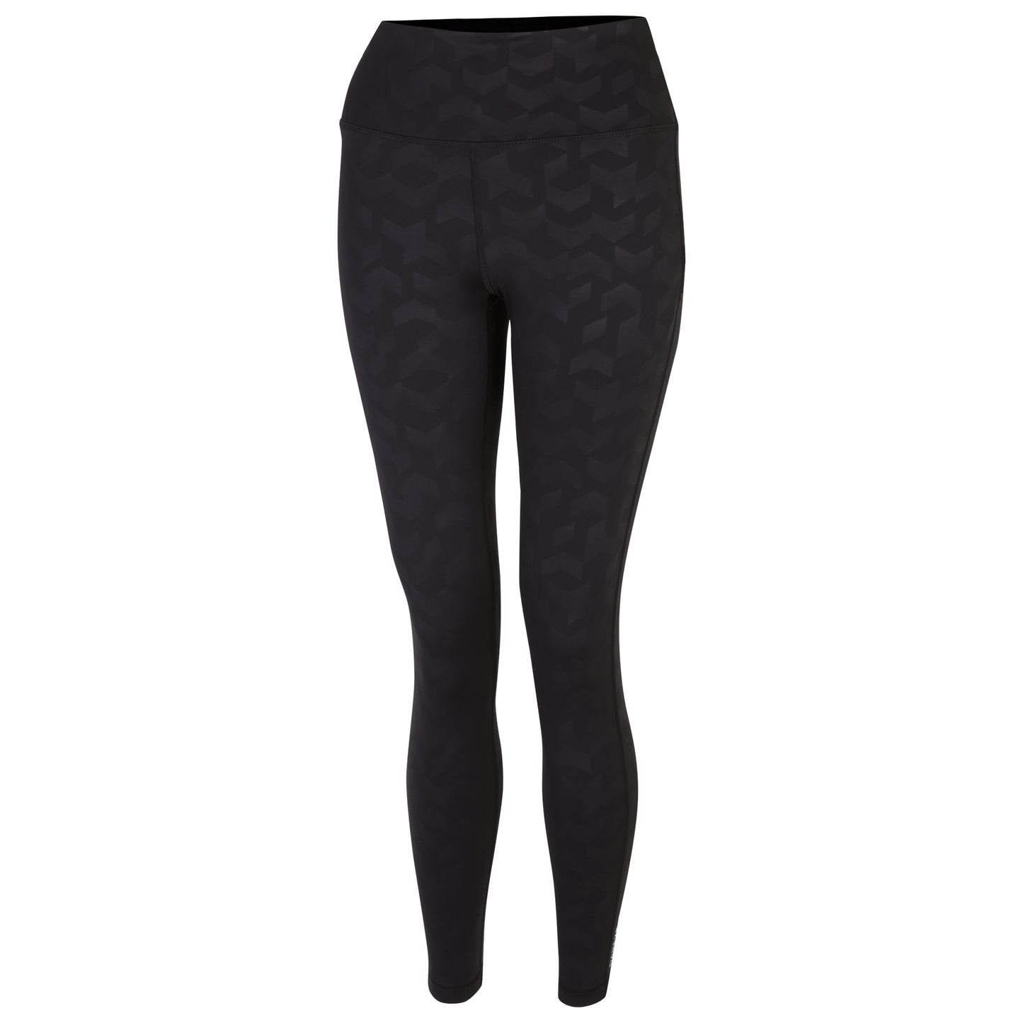 Black - Side - Dare 2B Womens-Ladies Influential Chevron 7-8 Leggings