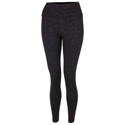 Black - Side - Dare 2B Womens-Ladies Influential Chevron 7-8 Leggings
