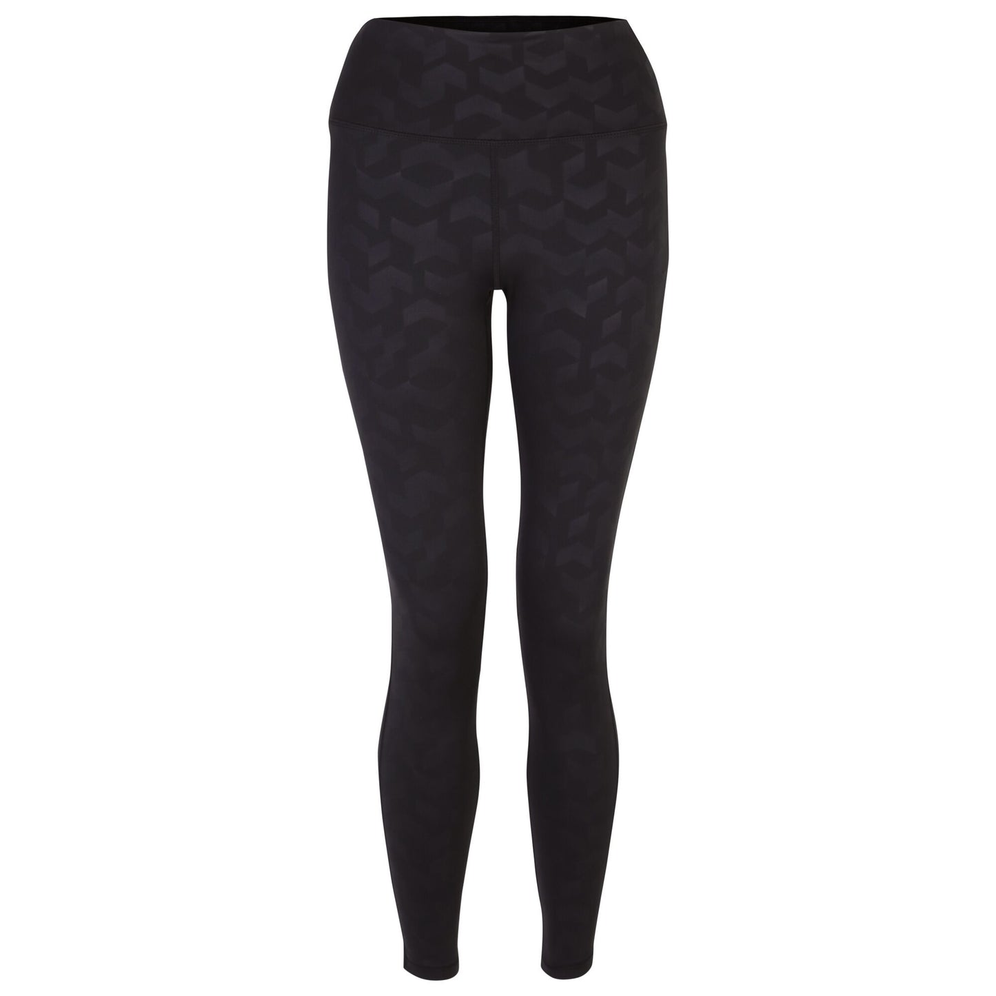 Black - Front - Dare 2B Womens-Ladies Influential Chevron 7-8 Leggings