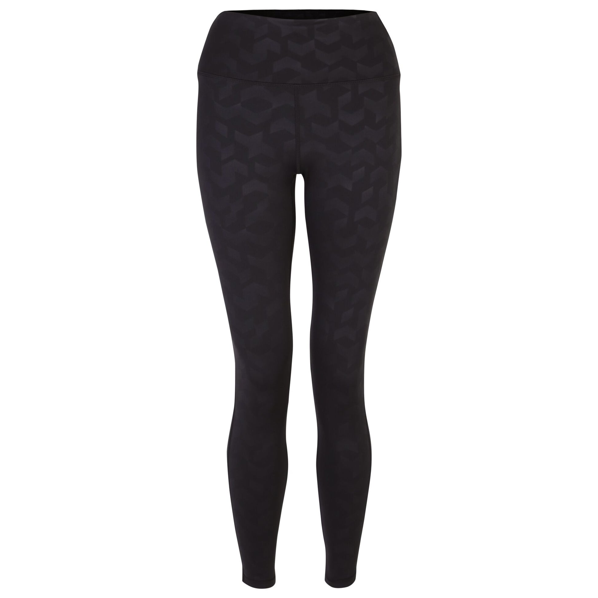 Black - Front - Dare 2B Womens-Ladies Influential Chevron 7-8 Leggings