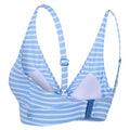 Elysium Blue-White - Lifestyle - Regatta Womens-Ladies Paloma Stripe Textured Bikini Top