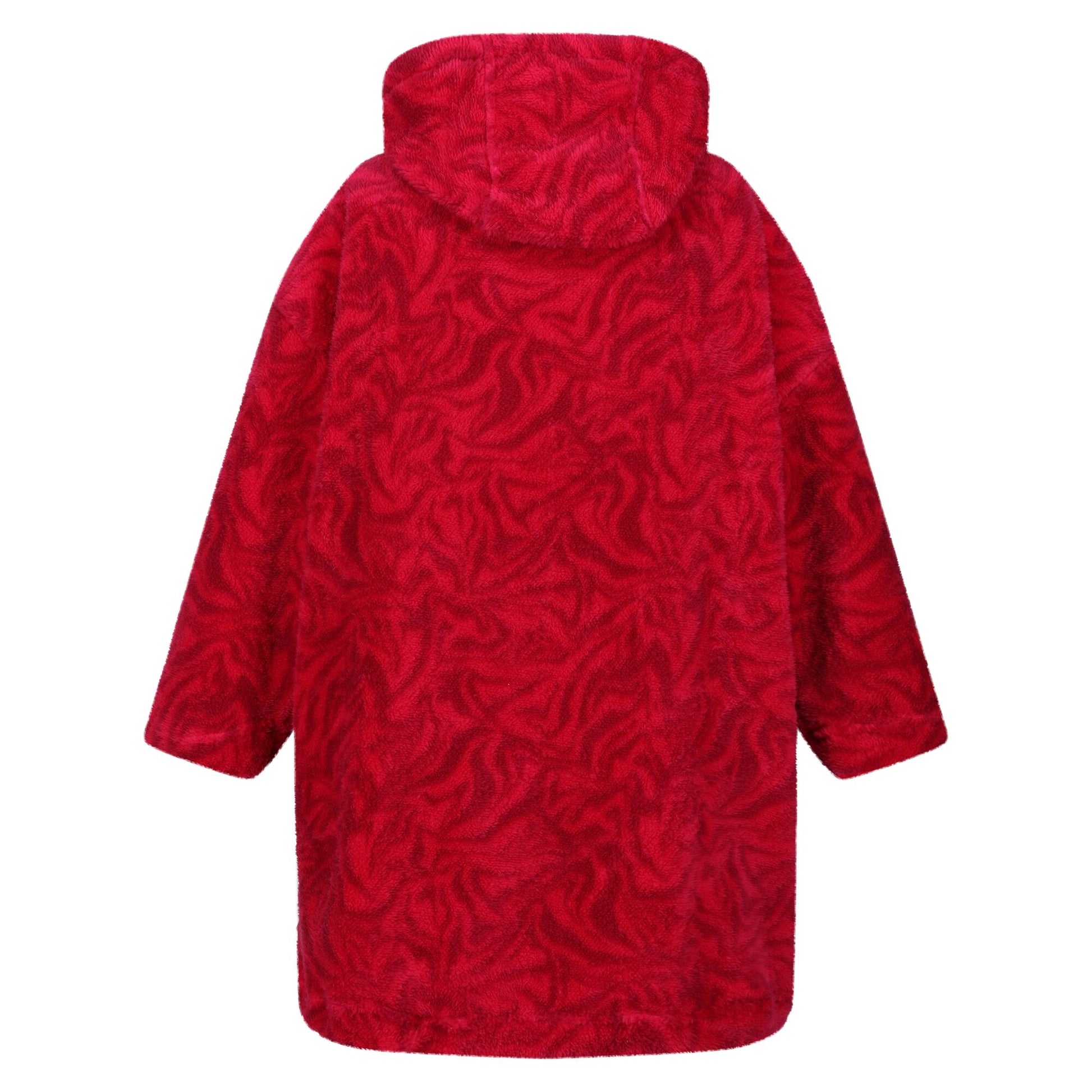 Pink Potion - Back - Regatta Childrens-Kids Cosy Zebra Print Poncho