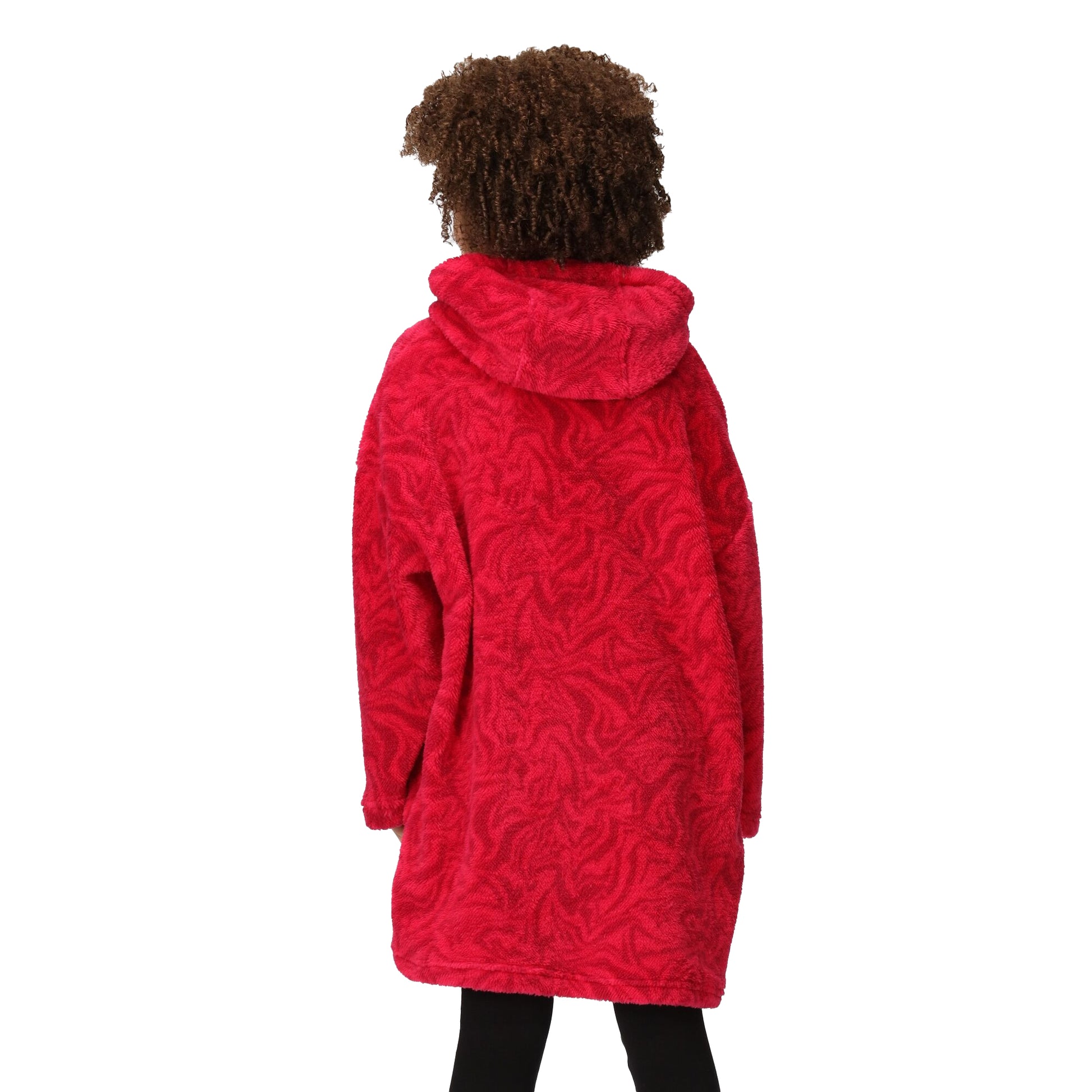 Pink Potion - Lifestyle - Regatta Childrens-Kids Cosy Zebra Print Poncho
