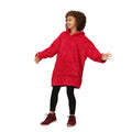 Pink Potion - Pack Shot - Regatta Childrens-Kids Cosy Zebra Print Poncho