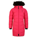 Berry Pink - Front - Dare 2B Girls Striking III Quilted Parka