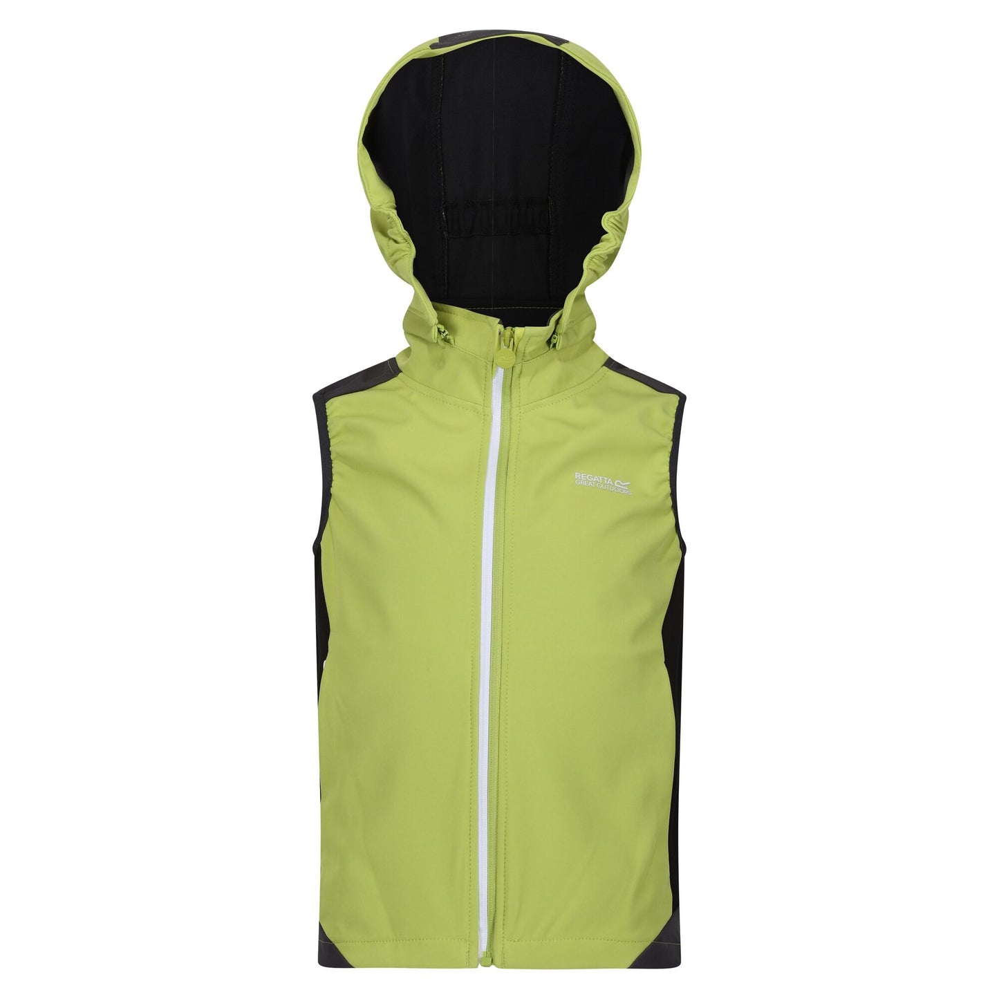 Green Algae-Seal Grey - Front - Regatta Childrens-Kids Acidity VI Lightweight Hooded Gilet
