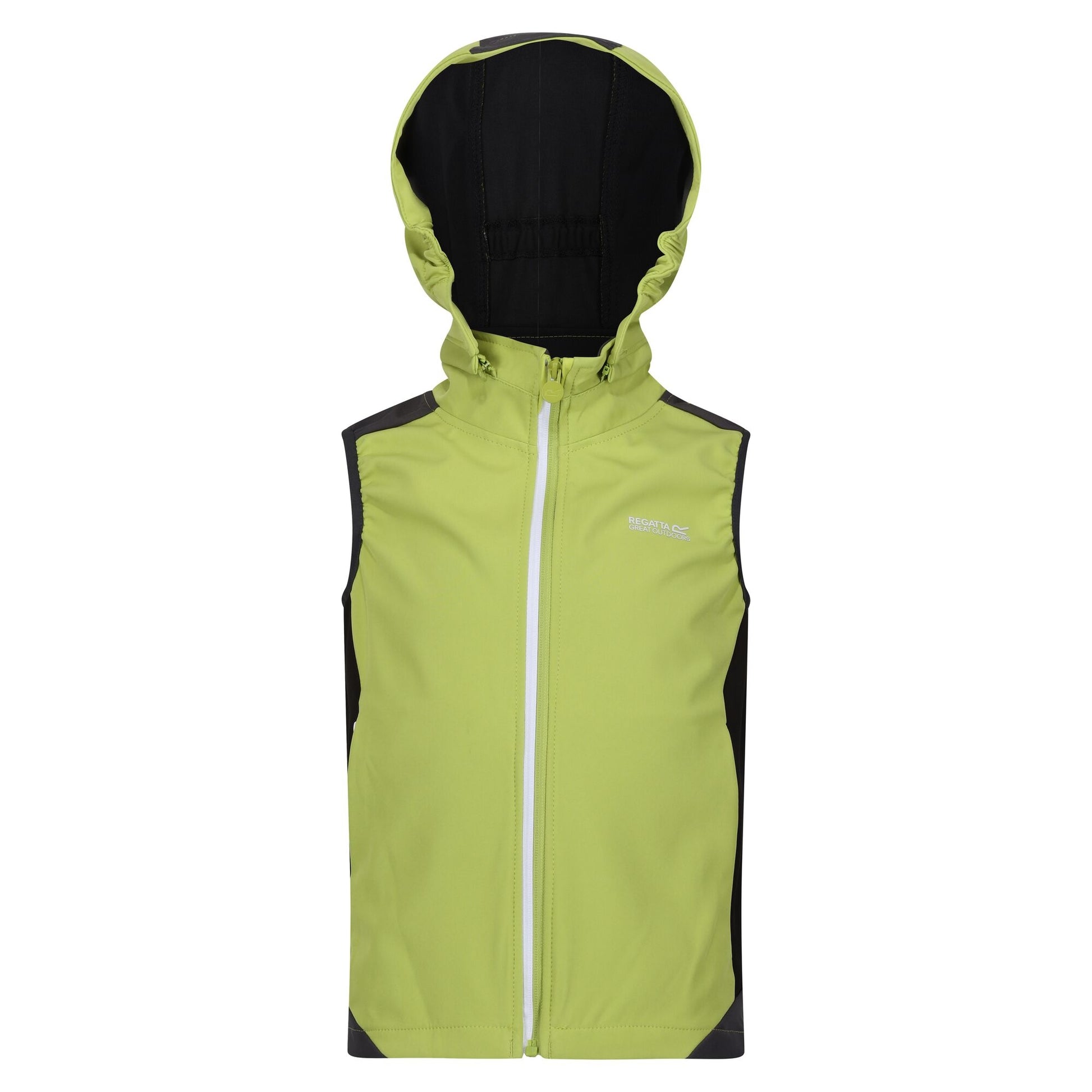 Green Algae-Seal Grey - Front - Regatta Childrens-Kids Acidity VI Lightweight Hooded Gilet