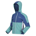 Bristol Blue-Dusty Denim - Side - Regatta Childrens-Kids Acidity VI Lightweight Soft Shell Jacket