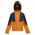 Orange Pepper-Seal Grey - Front - Regatta Childrens-Kids Haydenbury Soft Shell Jacket