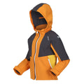Orange Pepper-Seal Grey - Side - Regatta Childrens-Kids Haydenbury Soft Shell Jacket