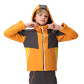 Orange Pepper-Seal Grey - Lifestyle - Regatta Childrens-Kids Haydenbury Soft Shell Jacket