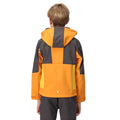 Orange Pepper-Seal Grey - Pack Shot - Regatta Childrens-Kids Haydenbury Soft Shell Jacket