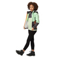 Seal Grey-Quiet Green - Close up - Regatta Childrens-Kids Haydenbury Soft Shell Jacket