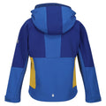 Strong Blue-New Royal - Back - Regatta Childrens-Kids Haydenbury Soft Shell Jacket