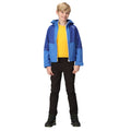 Strong Blue-New Royal - Close up - Regatta Childrens-Kids Haydenbury Soft Shell Jacket