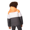 Apricot Crush-White - Pack Shot - Regatta Childrens-Kids Lofthouse VII Terrain Print Padded Jacket