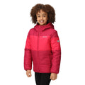 Berry Pink-Pink Potion - Lifestyle - Regatta Childrens-Kids Lofthouse VII Terrain Print Padded Jacket