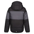 Black-Seal Grey - Back - Regatta Childrens-Kids Lofthouse VII Terrain Print Padded Jacket