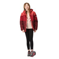 Mineral Red-Rumba Red - Close up - Regatta Childrens-Kids Lofthouse VII Terrain Print Padded Jacket