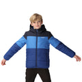 Navy-Strong Blue - Lifestyle - Regatta Childrens-Kids Lofthouse VII Terrain Print Padded Jacket