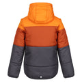 Orange Pepper-Burnt Copper - Back - Regatta Childrens-Kids Lofthouse VII Terrain Print Padded Jacket