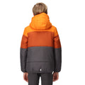 Orange Pepper-Burnt Copper - Pack Shot - Regatta Childrens-Kids Lofthouse VII Terrain Print Padded Jacket