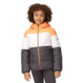 Apricot Crush-White - Lifestyle - Regatta Childrens-Kids Lofthouse VII Terrain Print Padded Jacket