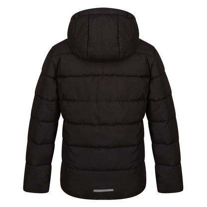 Black-Classic Red - Back - Regatta Professional Childrens-Kids Thermal Padded Jacket