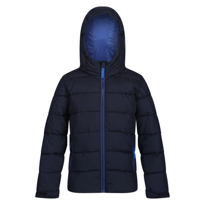 Navy-New Royal - Front - Regatta Professional Childrens-Kids Thermal Padded Jacket