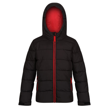 Black-Classic Red - Front - Regatta Professional Childrens-Kids Thermal Padded Jacket