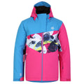 Swedish Blue-Quiet Blue - Front - Dare 2B Childrens-Kids Humour II Abstract Mountain Ski Jacket