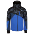 Olympian Blue-Black - Front - Dare 2B Mens Baseplate Geometric Ski Jacket