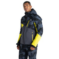 Neon Spring-Black - Lifestyle - Dare 2B Mens Baseplate Geometric Ski Jacket