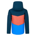 Athletic Blue-Orange Rust - Back - Dare 2B Childrens-Kids Jolly Padded Jacket