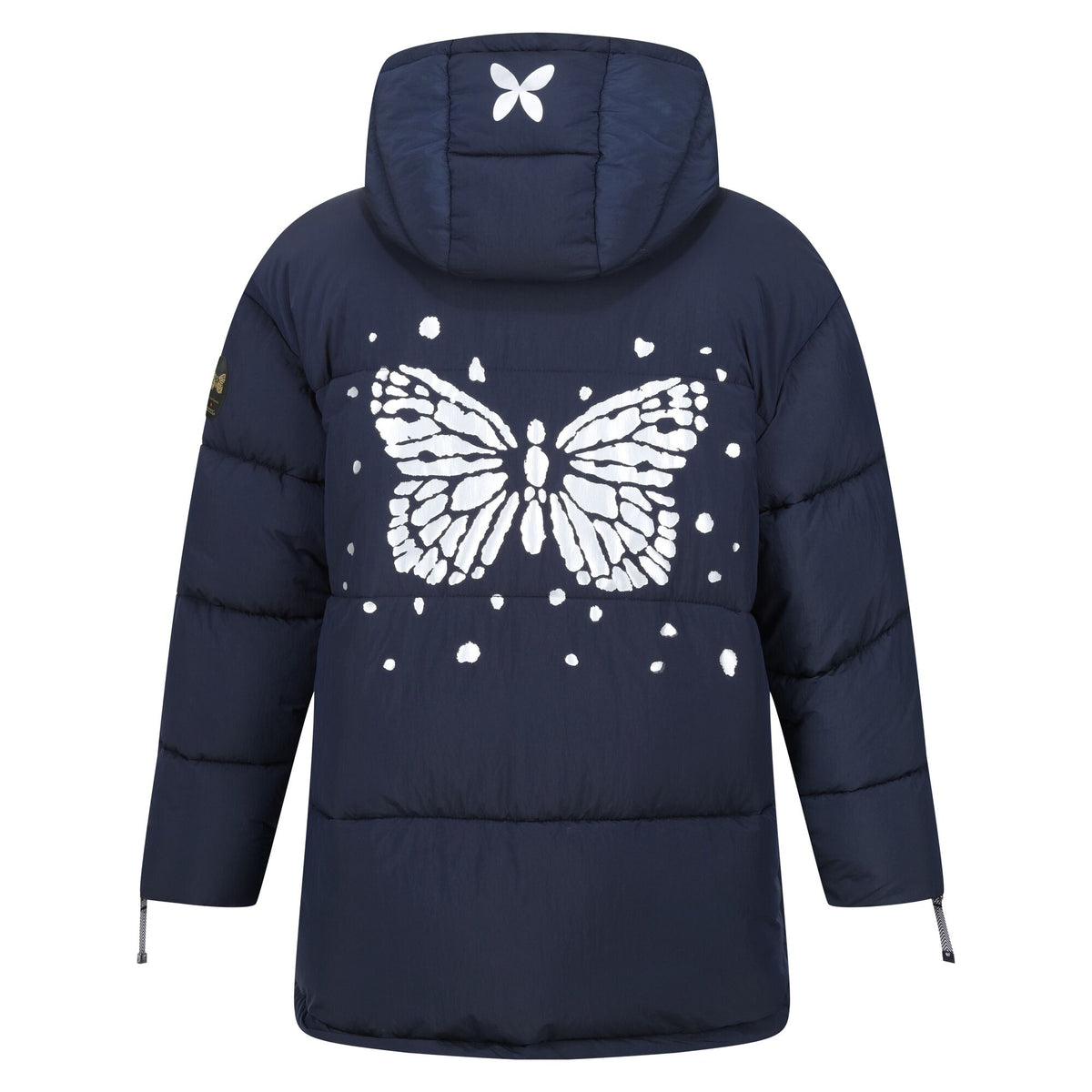Navy - Back - Regatta Womens-Ladies Christian Lacroix Gallican Baffled Padded Jacket