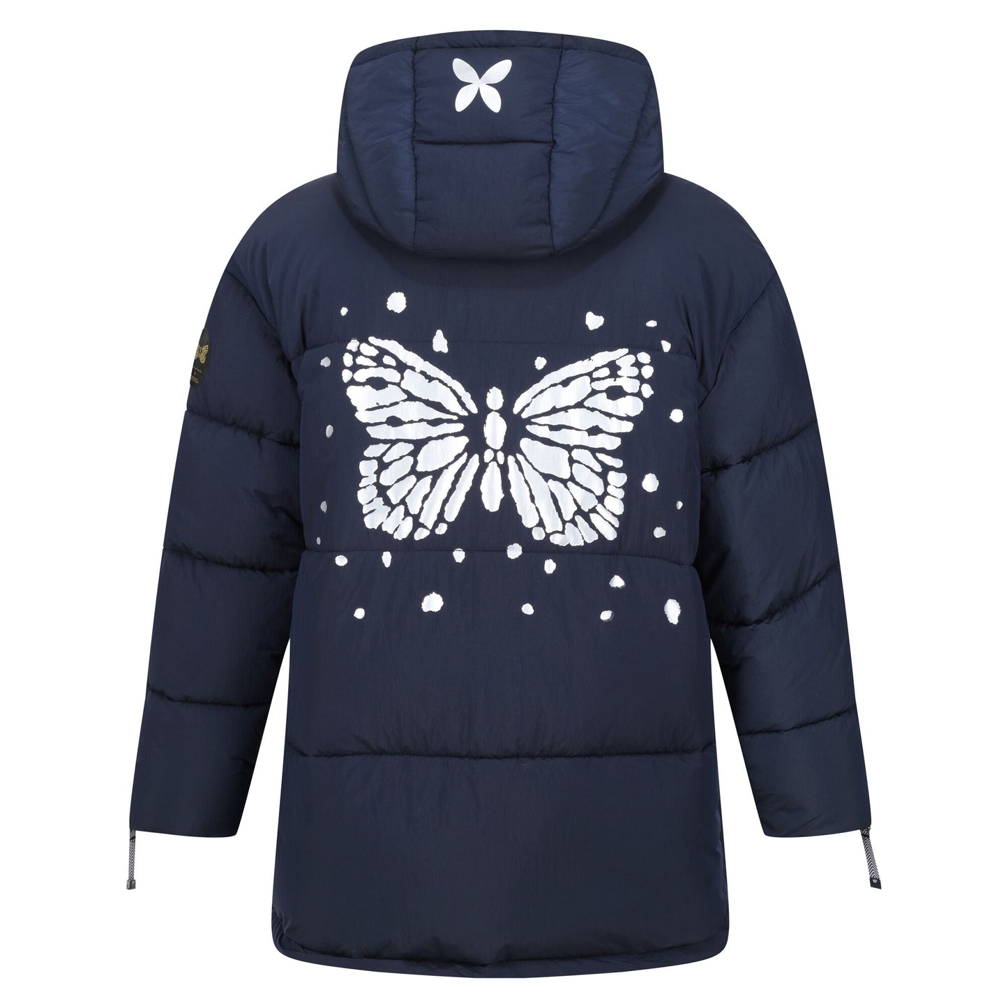 Navy - Back - Regatta Womens-Ladies Christian Lacroix Gallican Baffled Padded Jacket