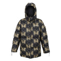 Black-Gold - Front - Regatta Womens-Ladies Christian Lacroix Gallican Messangers Print Baffled Padded Jacket