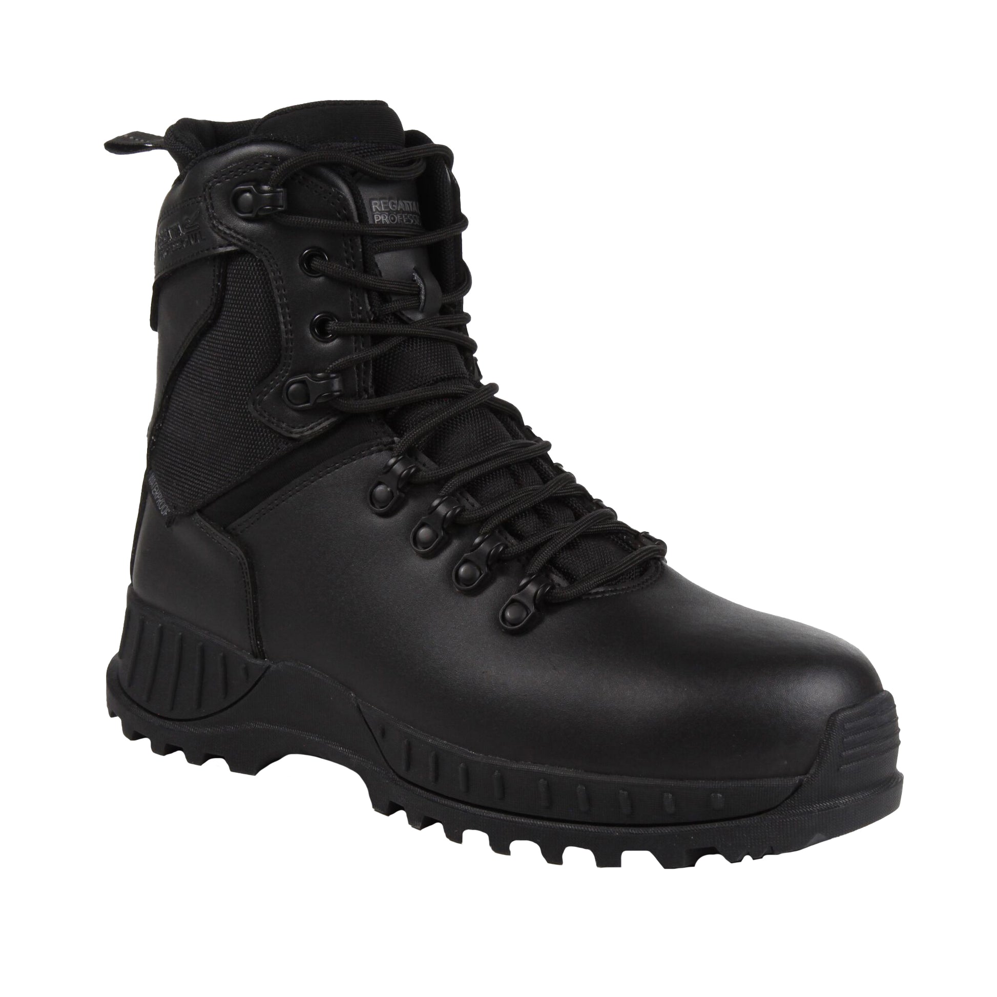 Black - Side - Regatta Professional Mens Action Leather Safety Boots