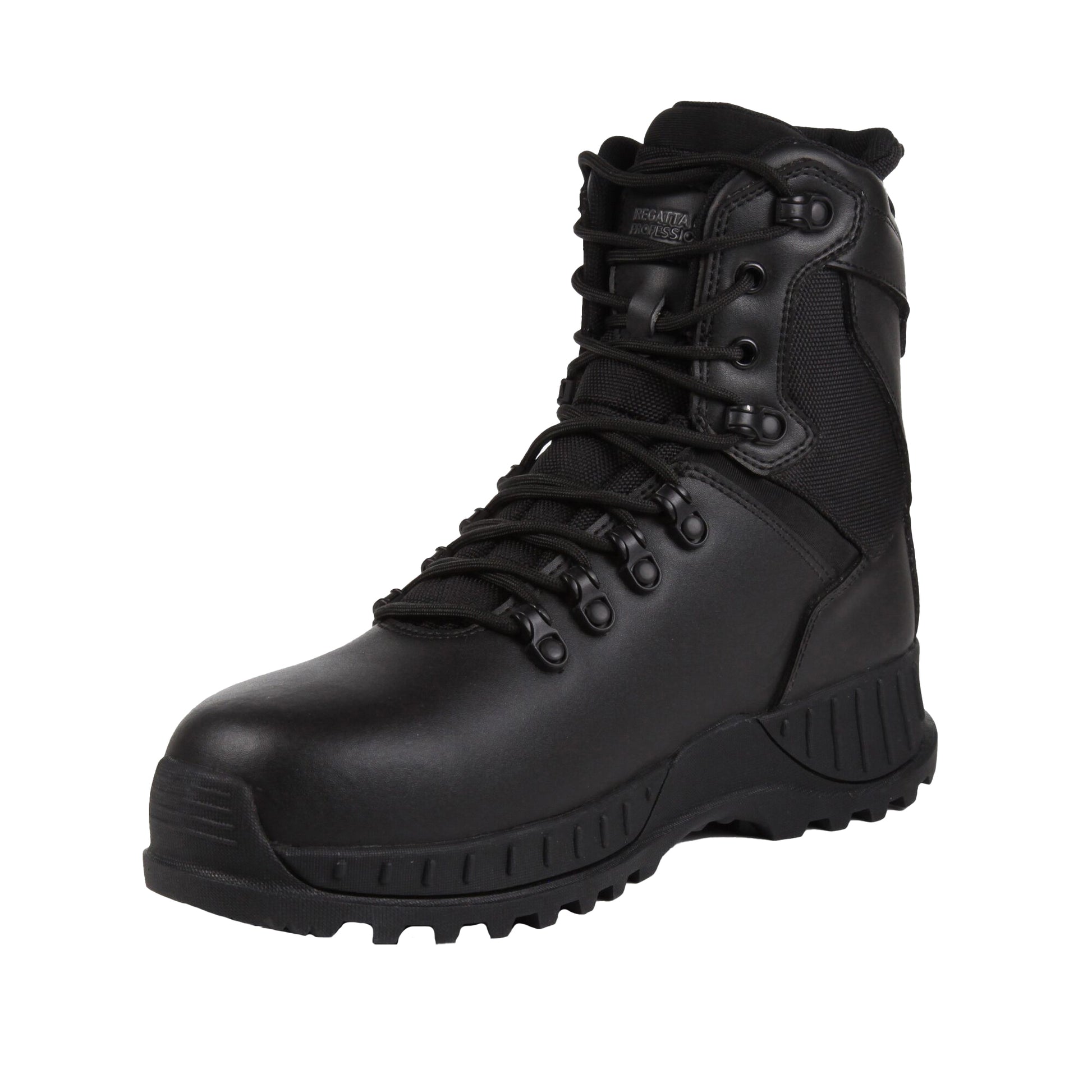 Black - Front - Regatta Professional Mens Action Leather Safety Boots