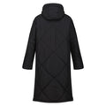 Black - Back - Regatta Womens-Ladies Cambrie Quilted Longline Padded Jacket