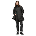 Black - Close up - Regatta Womens-Ladies Fantine Baffled Padded Jacket