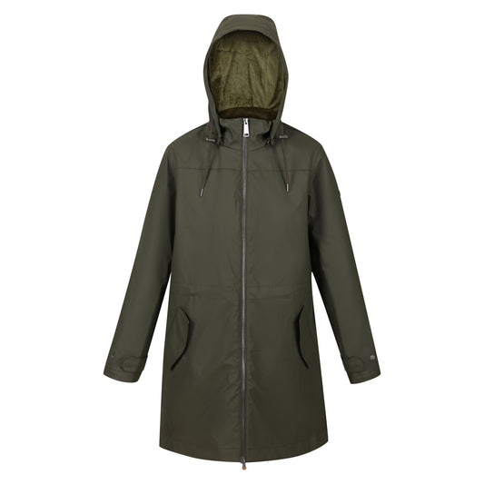 Dark Khaki - Front - Regatta Womens-Ladies Fantine Baffled Padded Jacket