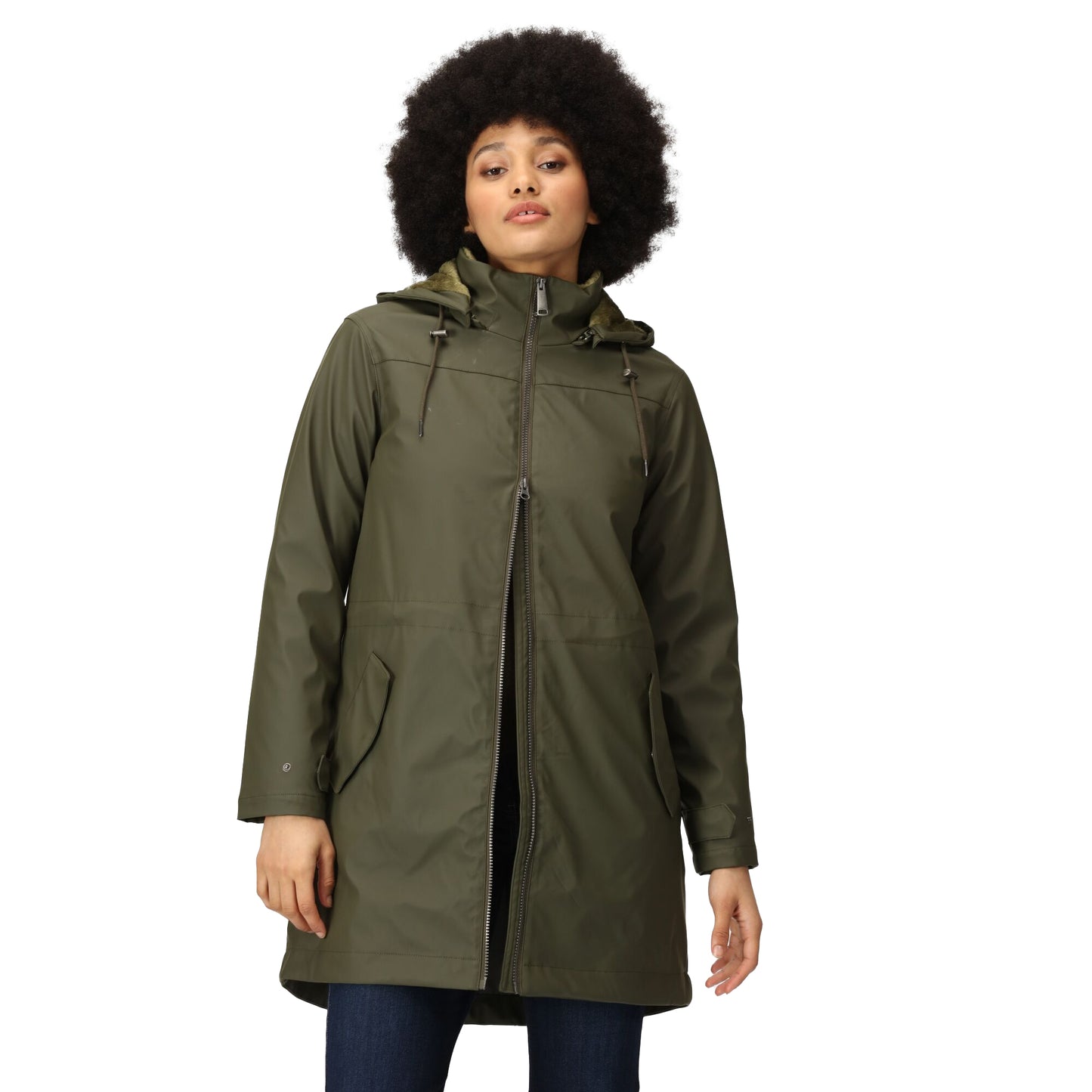 Dark Khaki - Lifestyle - Regatta Womens-Ladies Fantine Baffled Padded Jacket
