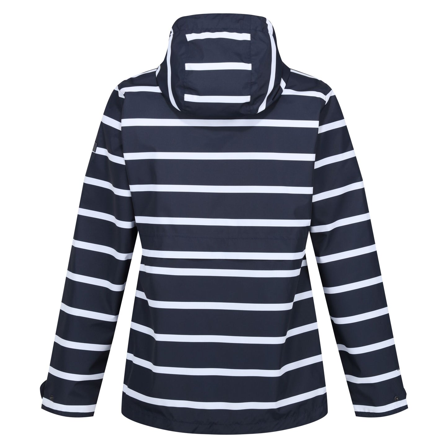 Navy-White - Back - Regatta Womens-Ladies Bayla Waterproof Raincoat