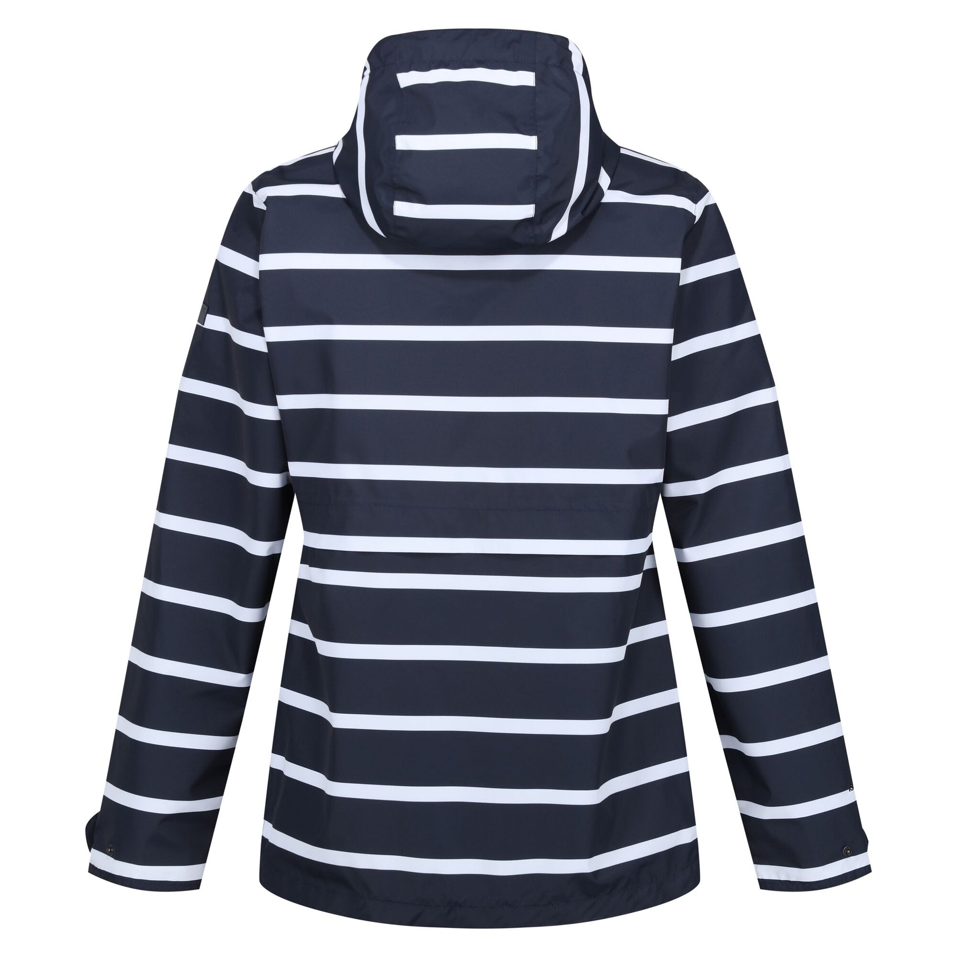 Navy-White - Back - Regatta Womens-Ladies Bayla Waterproof Raincoat
